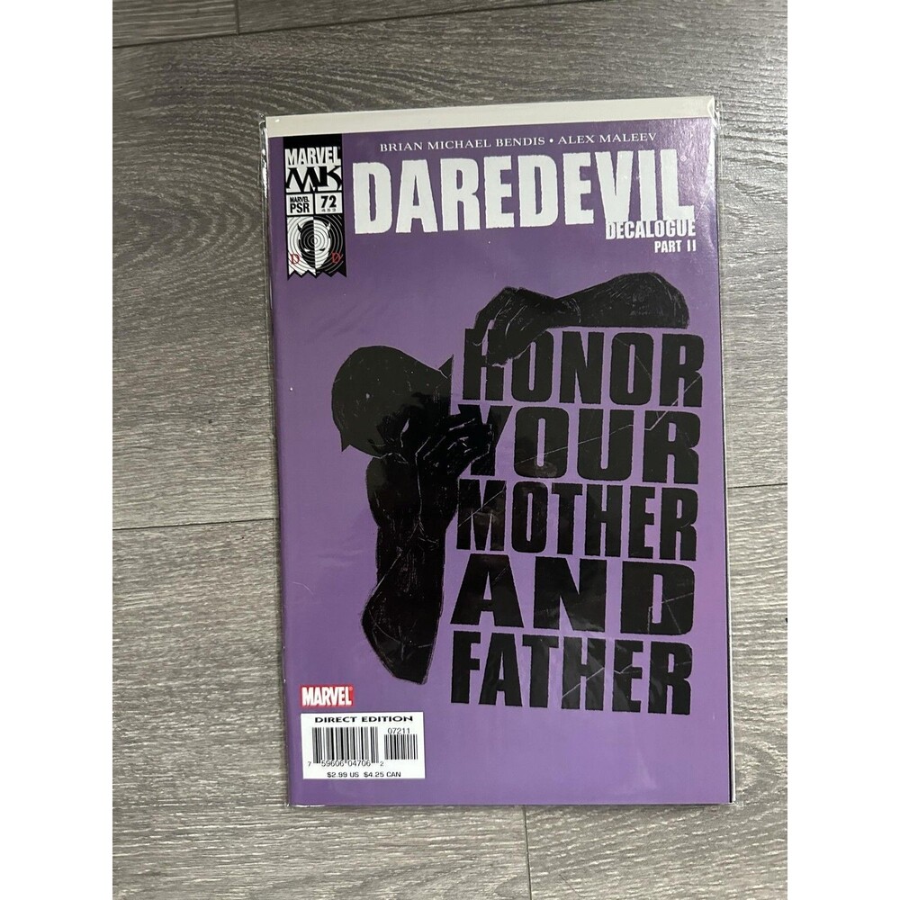 Marvel Daredevil #72 Decalogue Part 1 Single Issue Comic Bendis Maleev Color
